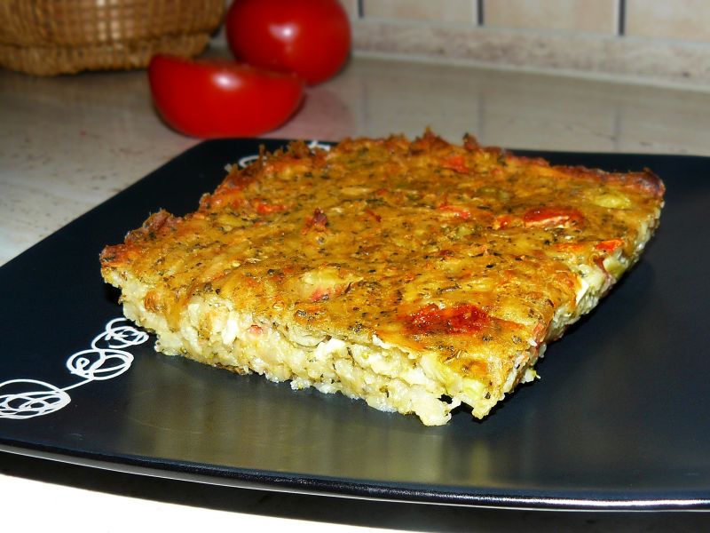 Placek ziemniaczany z brokułami i serem pleśniowym Placek ziemniaczany z brokułami i serem pleśniowym