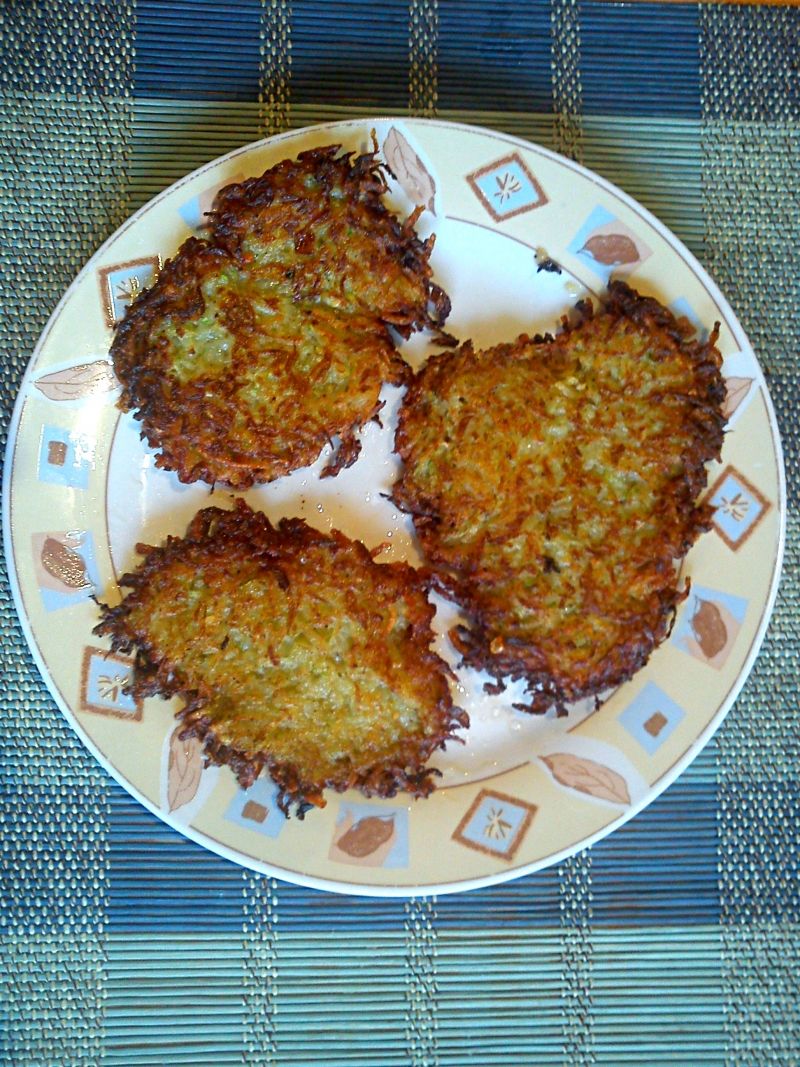 Placki cukiniowo ziemniaczane