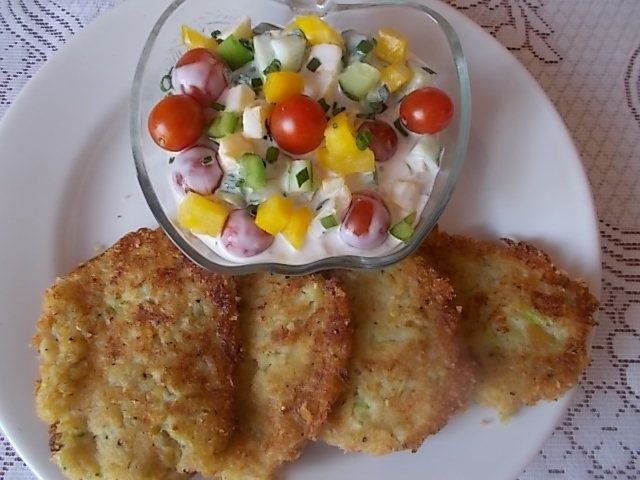 Placki cukiniowo - ziemniaczane 