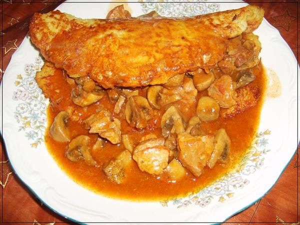 Placki Eli z gulaszem