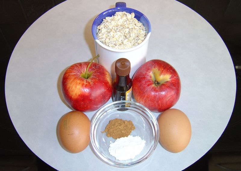 Placki śniadaniowe z płatkami owsianymi i jabłkami