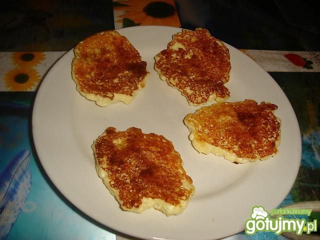 Placki twarogowe na słodko.