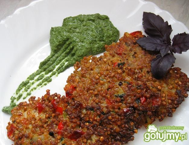 Placki warzywne z kaszą gryczaną