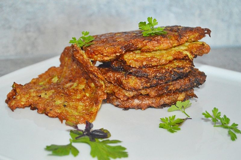 Placki z cukinii z mąką graham 