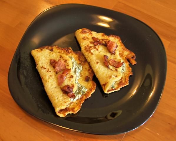 placki z cukinii ze szpinakiem