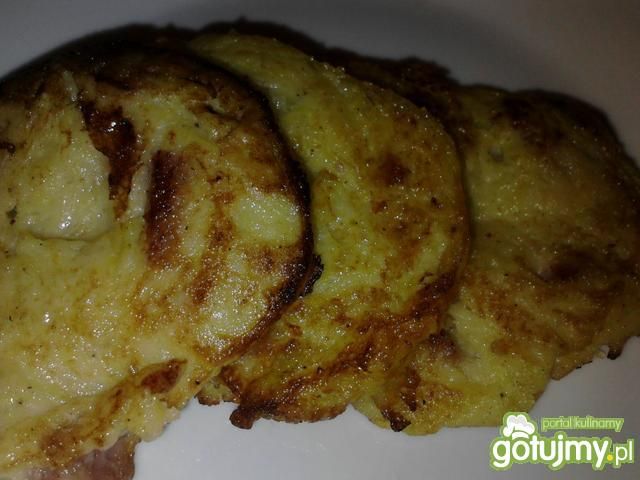 Placki z dyni z kiełbasą