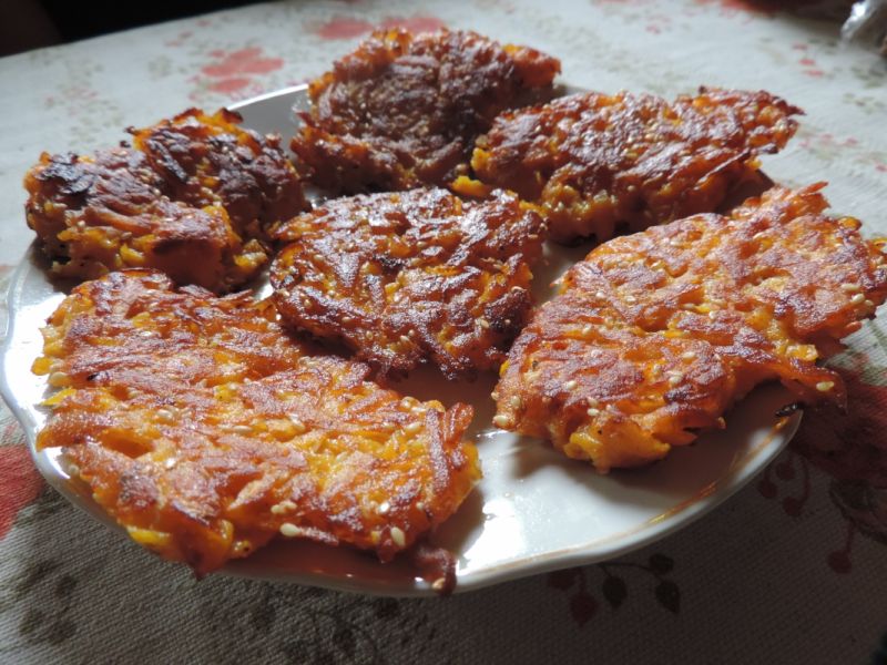 Placki z dyni z sezamem