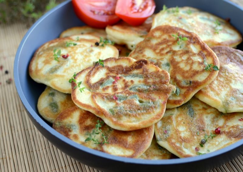 Placki z fasolką szparagową Placki z fasolką szparagową