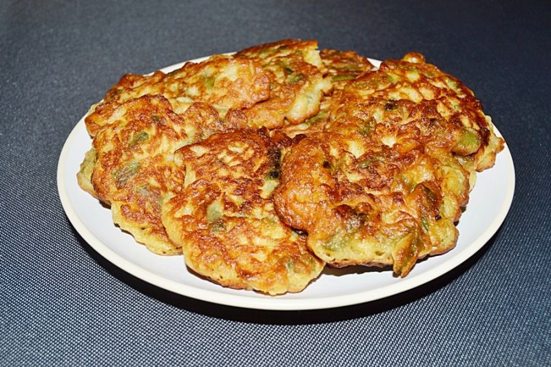 Placki z fasolką szparagową Placki z fasolką szparagową