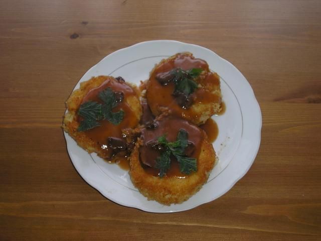 Placki z gotowanych ziemniaków.