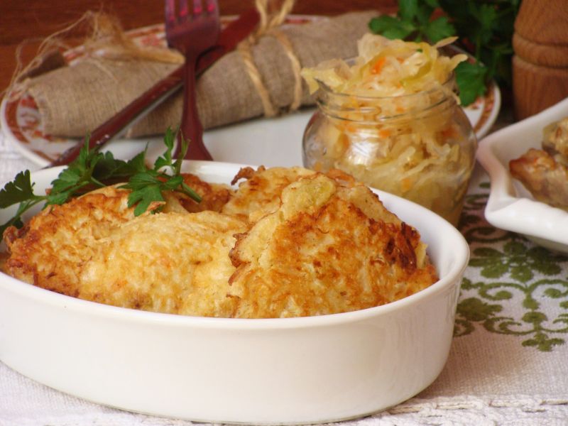 Placki z kiszoną kapustą