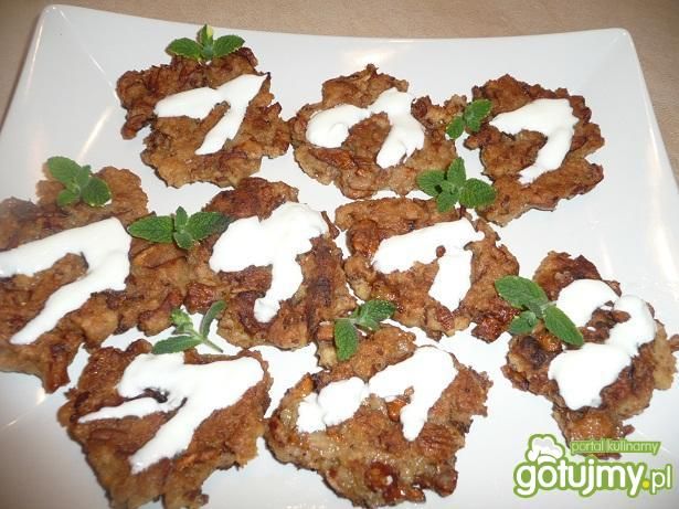 Placki z kurkami ze śmietaną