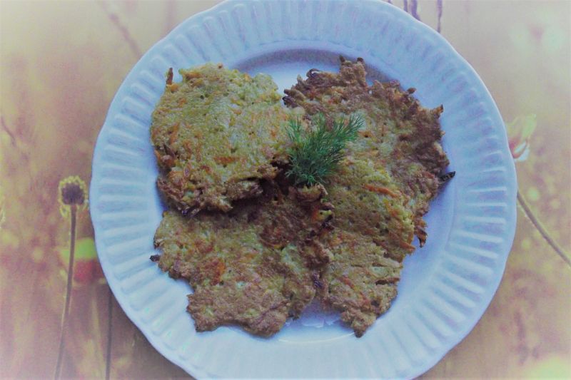 Placki z topinamburem i marchewką Placki z topinamburem i marchewką