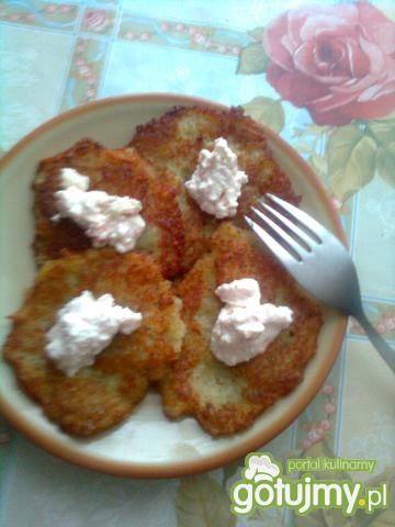 Placki ziemnaiczane z twarożkiem
