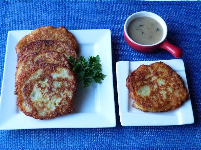 Placki ziemniaczane na drożdżach