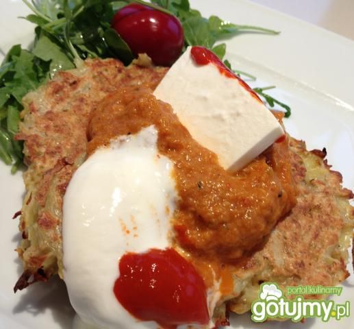 Placki ziemniaczane o kozim smaku.