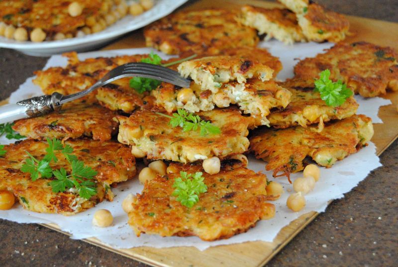 Placki ziemniaczane z ciecierzycą Placki ziemniaczane z ciecierzycą
