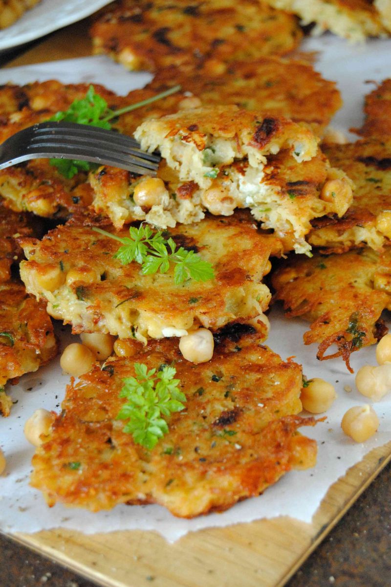 Placki ziemniaczane z ciecierzycą Placki ziemniaczane z ciecierzycą