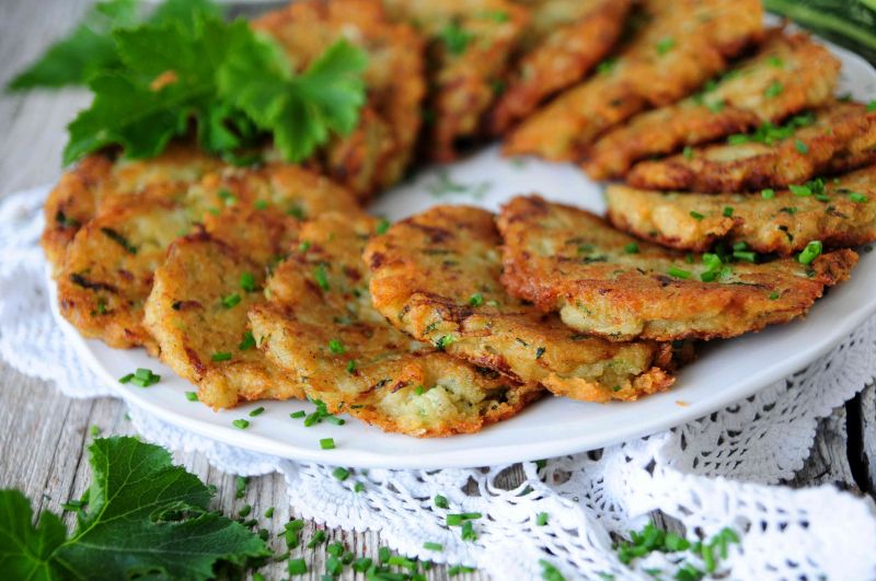 Placki ziemniaczane z cukinią