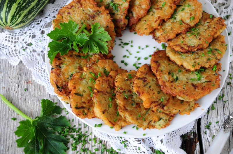 Placki ziemniaczane z cukinią