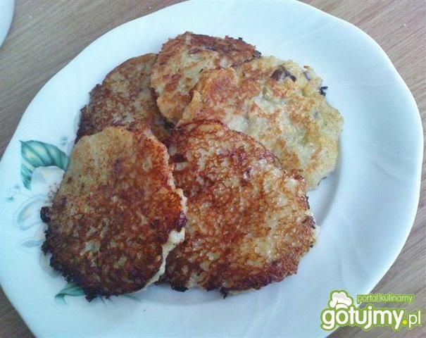 Placki ziemniaczane z czerwoną cebulą Placki ziemniaczane z czerwoną cebulą