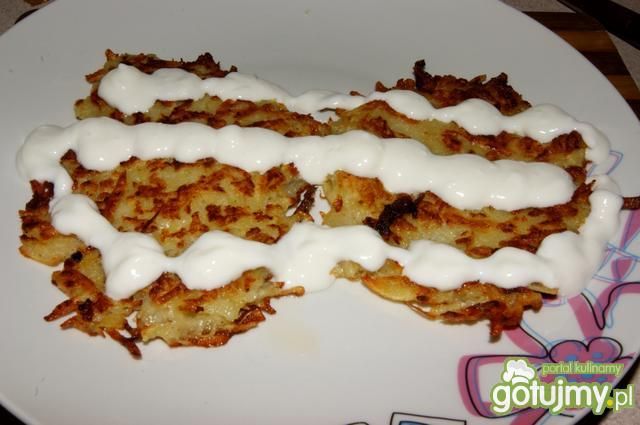 Placki ziemniaczane z czosnkiem