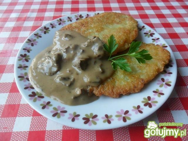Placki ziemniaczane z czosnkiem. Placki ziemniaczane z czosnkiem.
