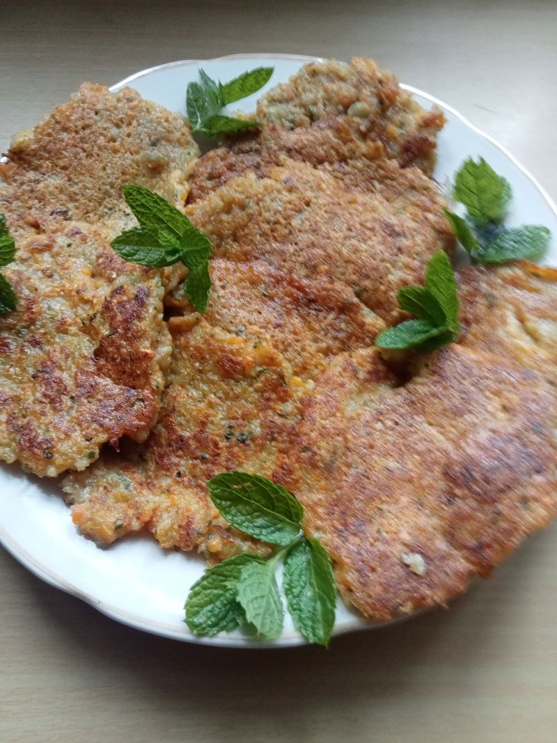 Placki ziemniaczane z dynią, cukinią  marchewką