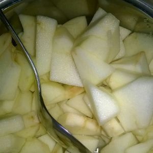 Placki ziemniaczane z gotowanym musem jabłkowym