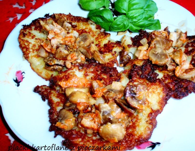 Placki ziemniaczane z grzybami