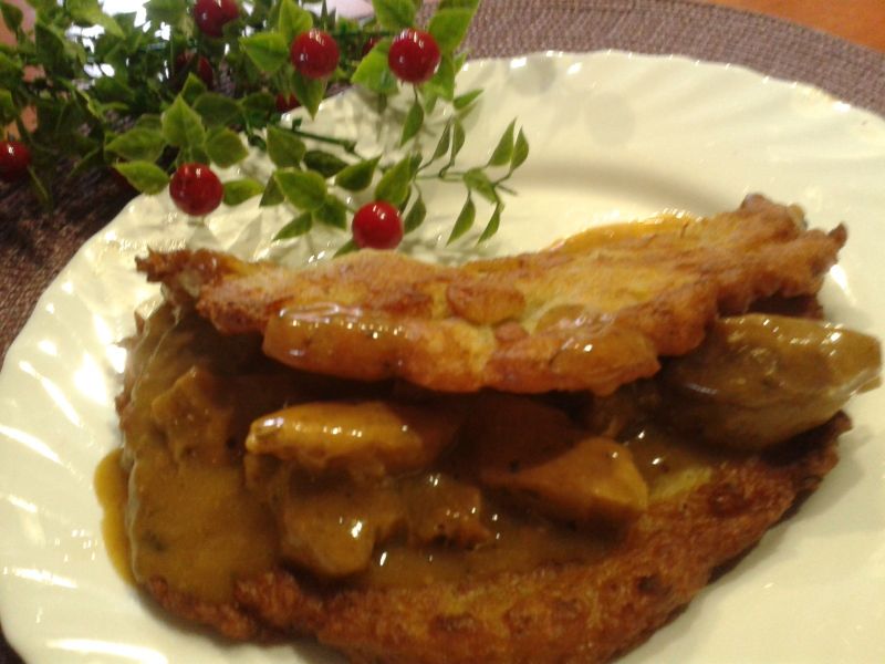 Placki ziemniaczane z gulaszem