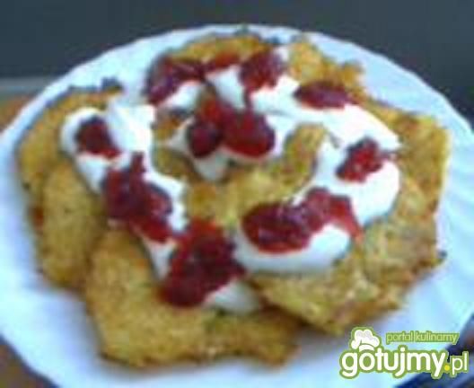 Placki ziemniaczane z mandarynką