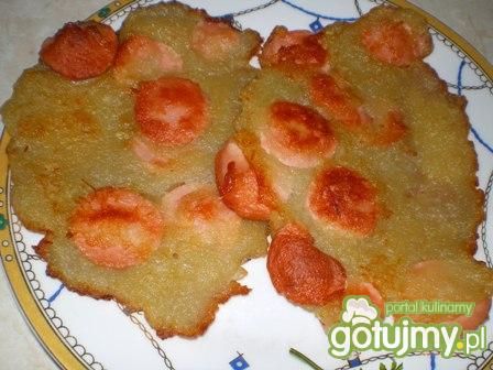 Placki ziemniaczane z parówkami 