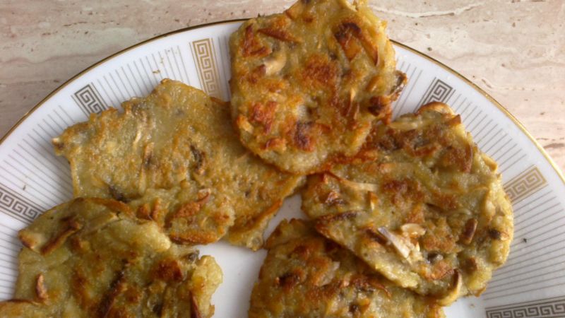 Placki ziemniaczane z pieczarkami