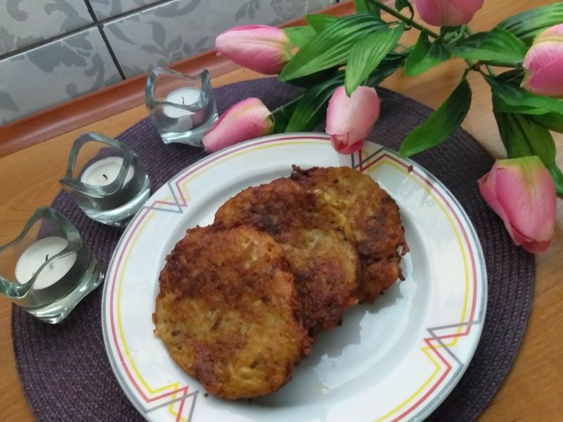 Placki ziemniaczane z pieczarkami