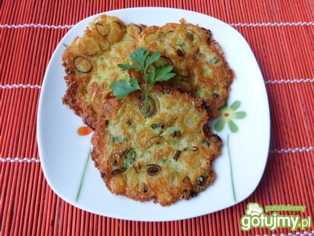 Placki ziemniaczane z porem