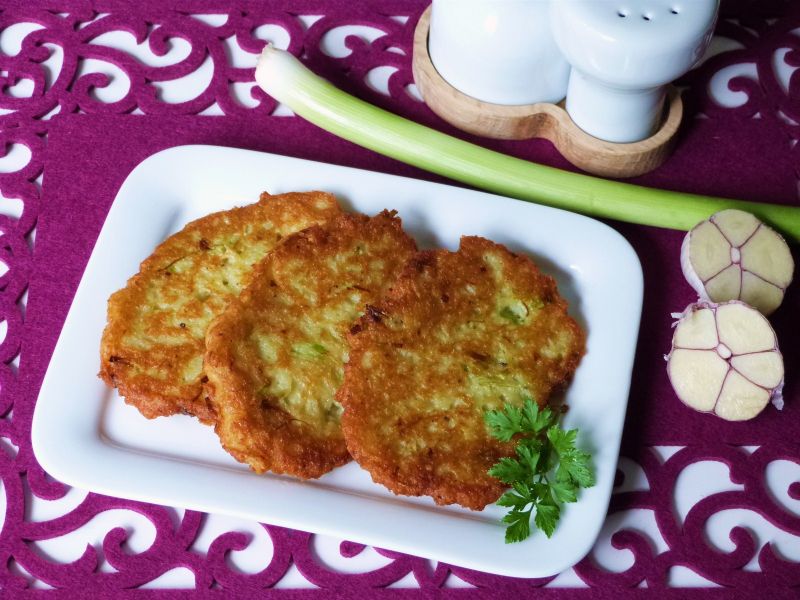 Placki ziemniaczane z porem