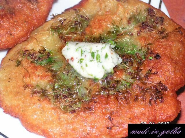 Placki ziemniaczane z rzeżuchą