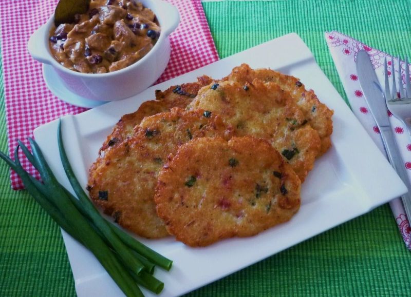 Placki ziemniaczane z rzodkiewką