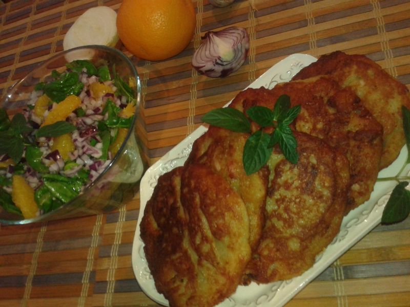 Placki ziemniaczane z szynką Placki ziemniaczane z szynką