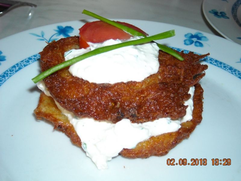 Placki ziemniaczane z twarogiem