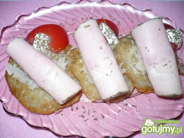 Placki ziemniaczane z wędlinką Placki ziemniaczane z wędlinką