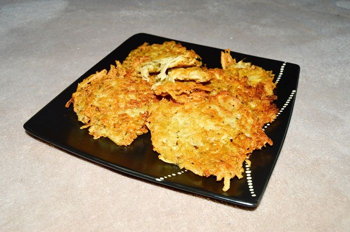 Placki ziemniaczane z żółtym serem Placki ziemniaczane z żółtym serem