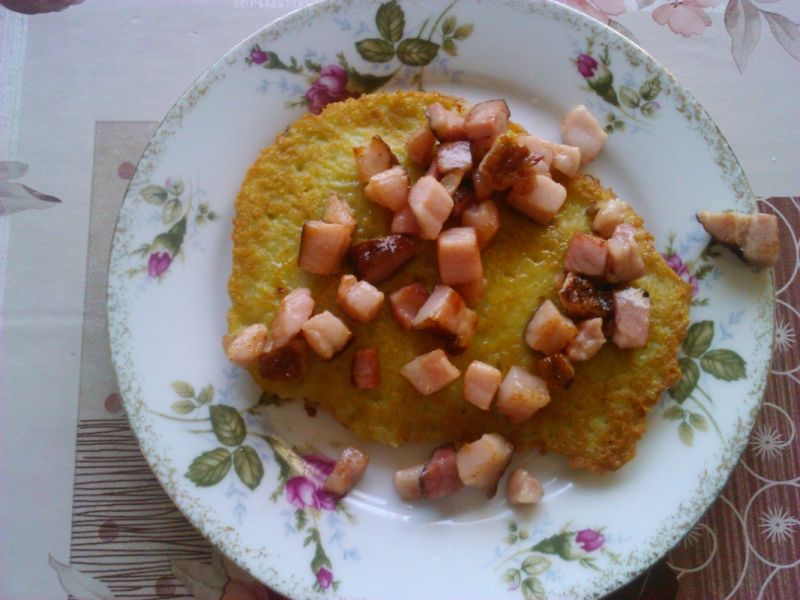 Placki ziemniaczane ze skwarkami Placki ziemniaczane ze skwarkami