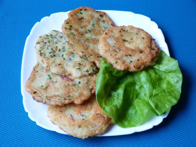 Placki ziemniaczane ze szczypiorkiem Placki ziemniaczane ze szczypiorkiem