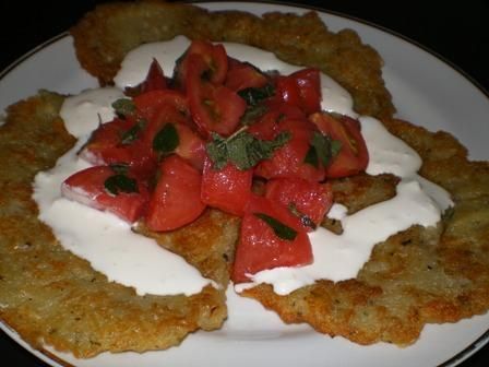 Placki ziemniaczano-ziołowe z serem