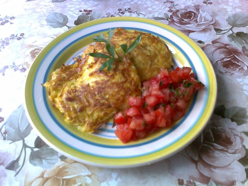 Placuszki dyniowe z salsą pomidorową