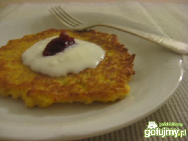 Placuszki dyniowe z wiórkami kokosowymi