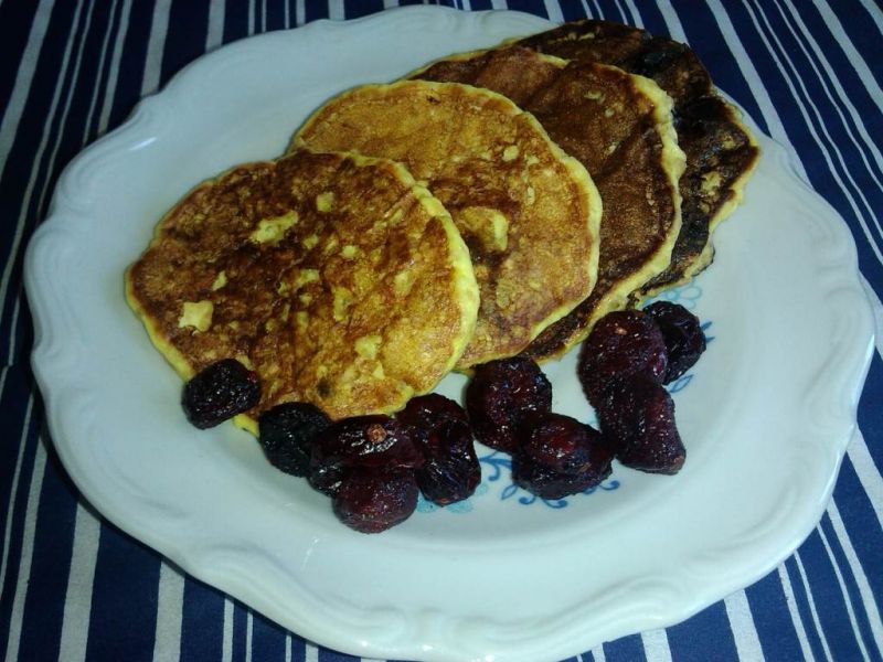 Placuszki otrębowe z żurawiną suszoną  Placuszki otrębowe z żurawiną suszoną