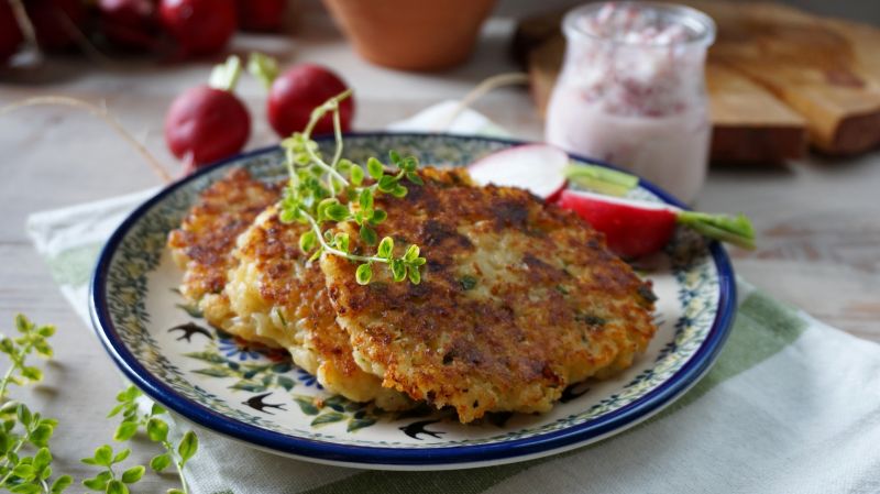 Placuszki ryżowo-twarogowe 